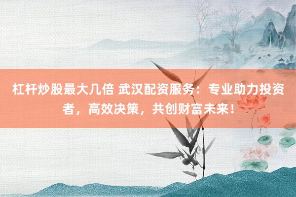 杠杆炒股最大几倍 武汉配资服务：专业助力投资者，高效决策，共创财富未来！