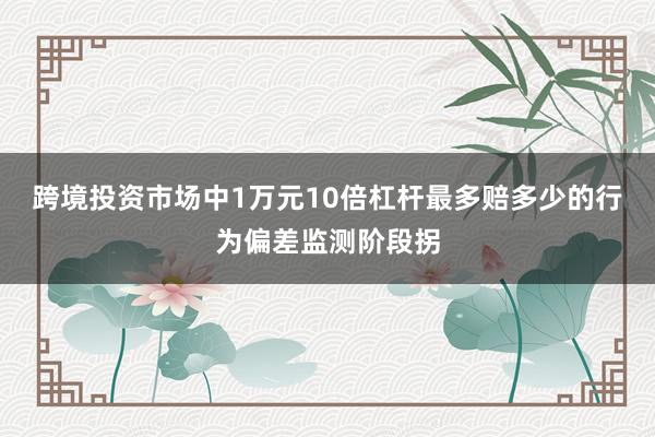 跨境投资市场中1万元10倍杠杆最多赔多少的行为偏差监测阶段拐